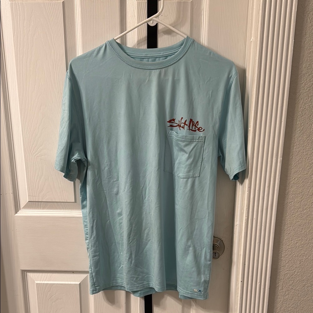 Salt Life Blue Short Sleeve Tee Casual Beachwear